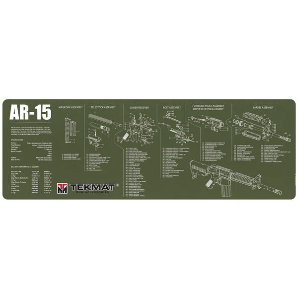 TEKMAT | AR15 GUN CLEANING MAT - Tappetino per manutenzione armi