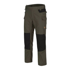 Helikon-Tex Pilgrim Pants pantaloni tecnici in tessuto DuraCanvas con rinforzi sulle ginocchia, tasche e vita rialzata per protezione renale. Ideali per bushcraft, escursionismo e attività outdoor impegnative.