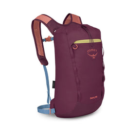 Osprey Daylite Cinch Zaino da 15 Litri con chiusura superiore a coulisse, spallacci traspiranti traforati e tasca frontale con zip. Accessorio versatile ideale per trekking leggero, escursioni e uso quotidiano.
