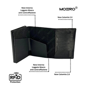 MOERO | PRO ZIP EPI BLACK - Portafoglio