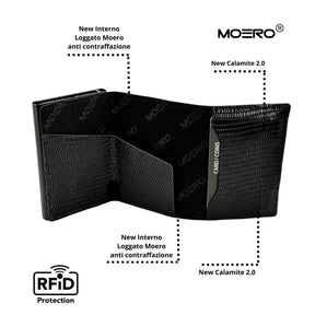 MOERO | PRO ZIP SNAKE BLACK - Portafoglio