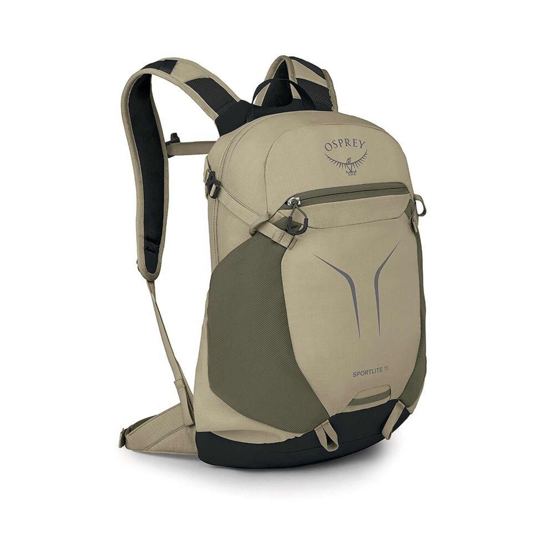 OSPREY SPORTLITE 15 Zaino da trekking da 15 litri con schienale traspirante AirScape, apertura a zip, tasche elasticizzate, scomparto idratazione e cinghie di compressione, ideale per escursioni, collezione 2026