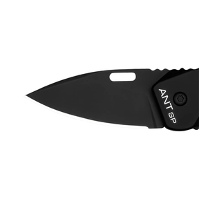 Extrema Ratio ANT SP: Coltello chiudibile EDC ultra-compatto e leggero. Lama in acciaio Bohler N690 e impugnatura in alluminio anticorodal anodizzato. Dotato di asola per cordino. Design minimalista ideale per porto quotidiano e utility.