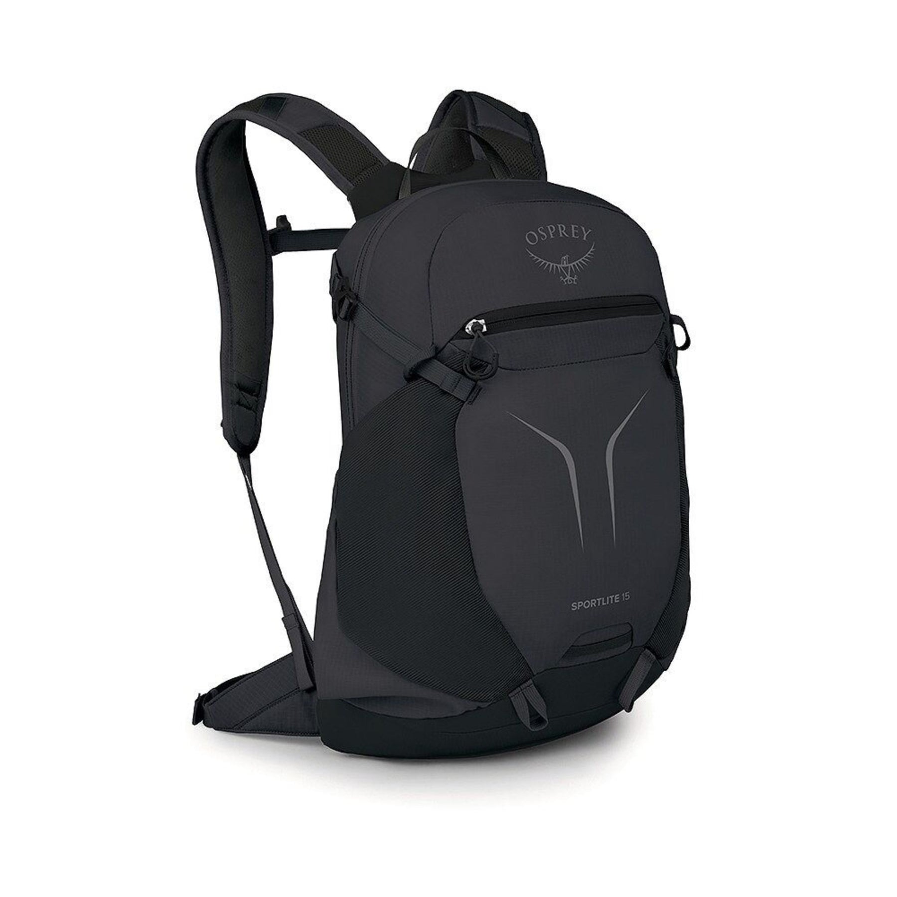 OSPREY SPORTLITE 15 Zaino da trekking da 15 litri con schienale traspirante AirScape, apertura a zip, tasche elasticizzate, scomparto idratazione e cinghie di compressione, ideale per escursioni, collezione 2026