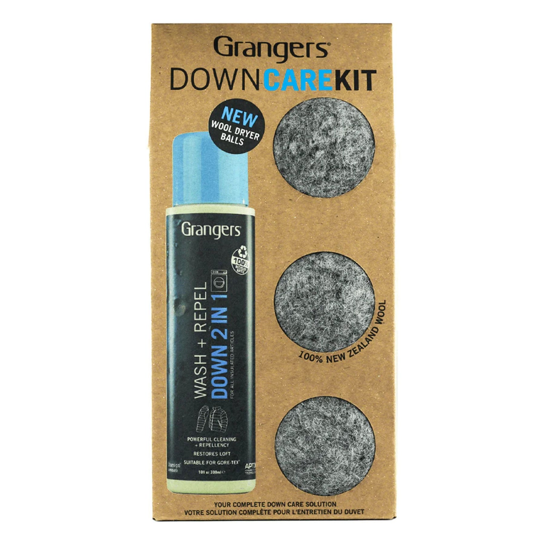 GRANGERS | DOWN CARE KIT - Kit per la cura dei piumini 2 in 1 - BackPacco - BP-GRANGERS-DOWN-CARE-KIT