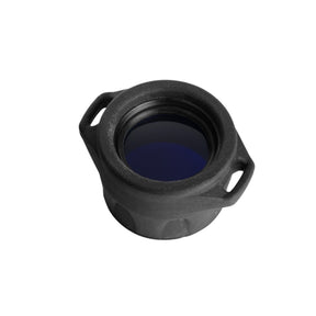Armytek Filtro BLU accessorio ottico per torce tattiche con montatura in gomma con passanti per lacciolo.