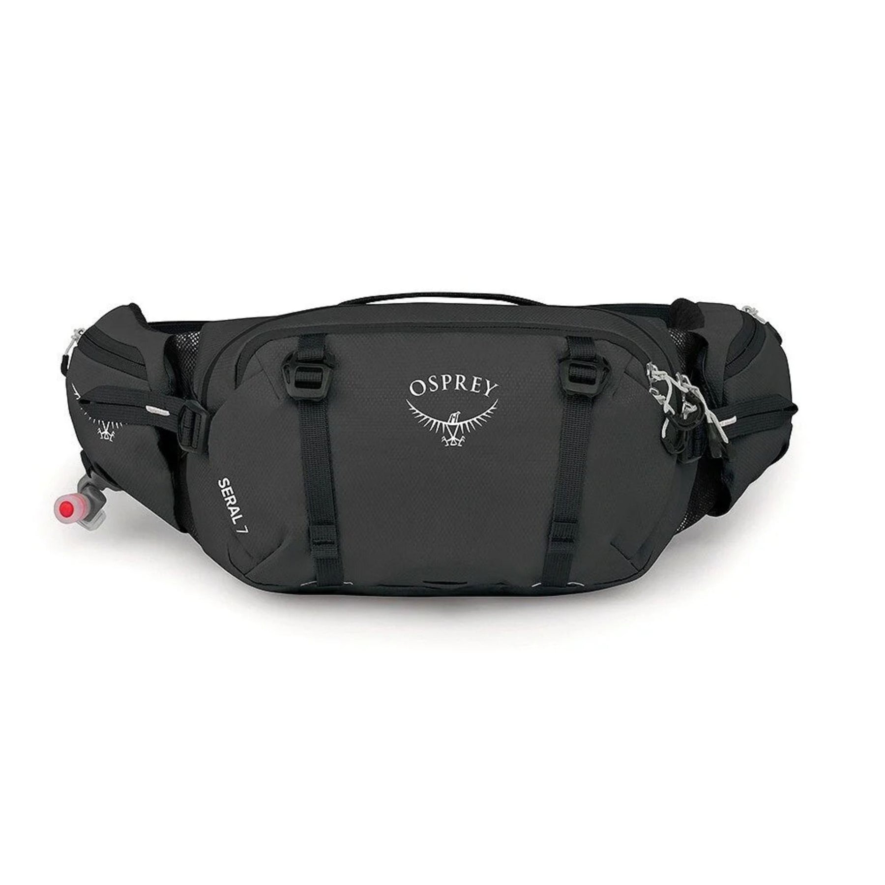Osprey Seral 7 marsupio idrico da ciclismo e MTB con capacità 7 litri, serbatoio d'acqua integrato, tasche organizer con cerniera e cinghie di compressione stabilizzanti. Collezione 2026.