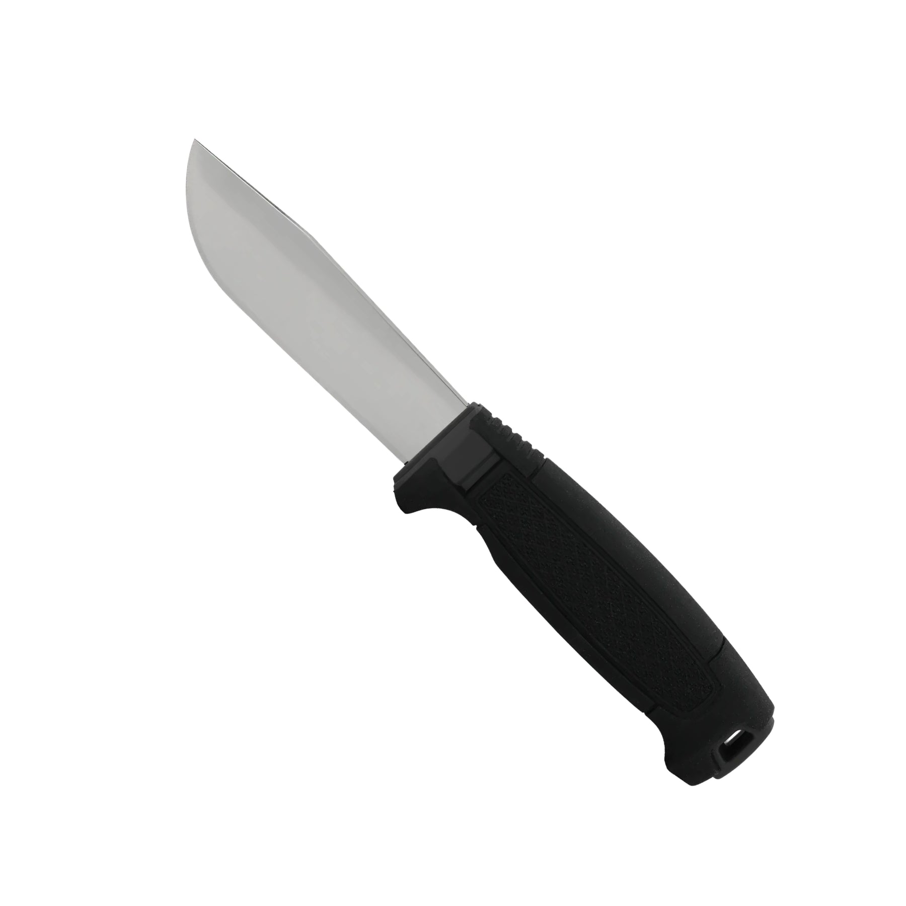 Morakniv Amberg Full Flat coltello a lama fissa con affilatura piana a tutta altezza, impugnatura ergonomica testurizzata ad alto grip con guardia salvadita e foro per cordino, ideale per outdoor, bushcraft ed escursionismo.