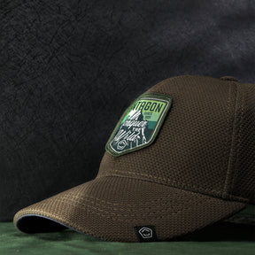 Pentagon Conquer BB Cap cappello tattico da baseball traspirante con patch frontale ricamata Conquer The Wild e visiera curva preformata
