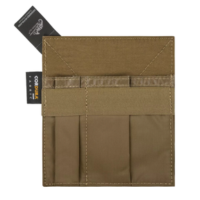 Inserto organizer tattico Helikon-Tex Insert Organizer, in Cordura, con scomparti elastici verticali per penne, torce e multi-tool, ideale per l'uso in tasche Admin o zaini