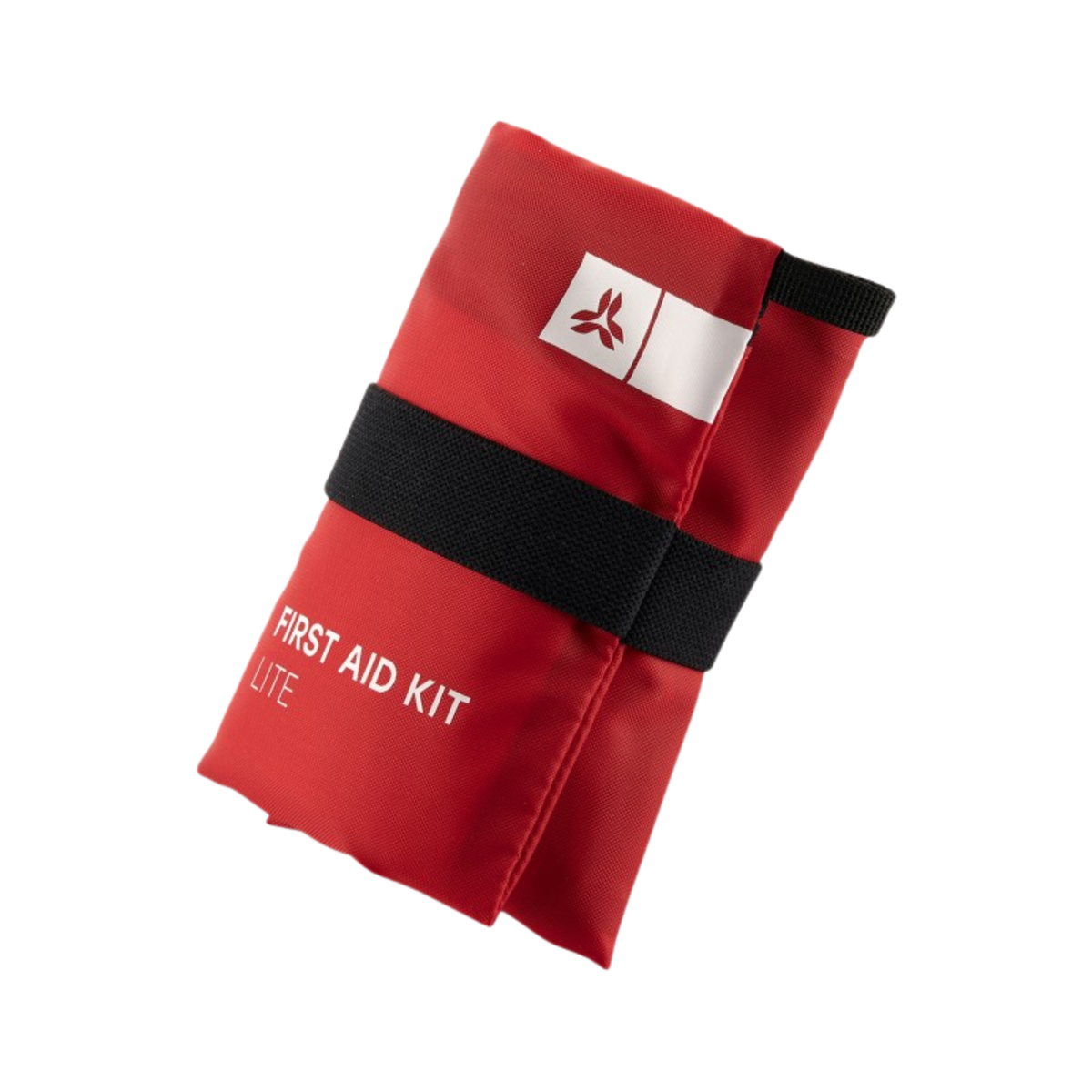 ARVA First Aid Kit Lite, pouch medica rossa leggera e compatta, kit di primo soccorso essenziale per escursionismo, sci e outdoor, con elastico nero di compressione, su backpacco.it