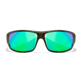 Wiley X WX Omega ACOME13 occhiali da sole polarizzati con montatura avvolgente mimetica Kryptek Neptune e lenti polarizzate a specchio Captivate per pesca e sport outdoor