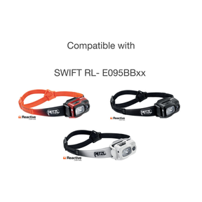 Petzl Fascia di Ricambio Swift RL supporto elastico ergonomico. Design a doppia fettuccia posteriore per stabilità ottimale durante corsa e alpinismo. Tessuto riflettente per visibilità notturna. Accessorio originale regolabile, smontabile e lavabile per manutenzione torcia frontale.