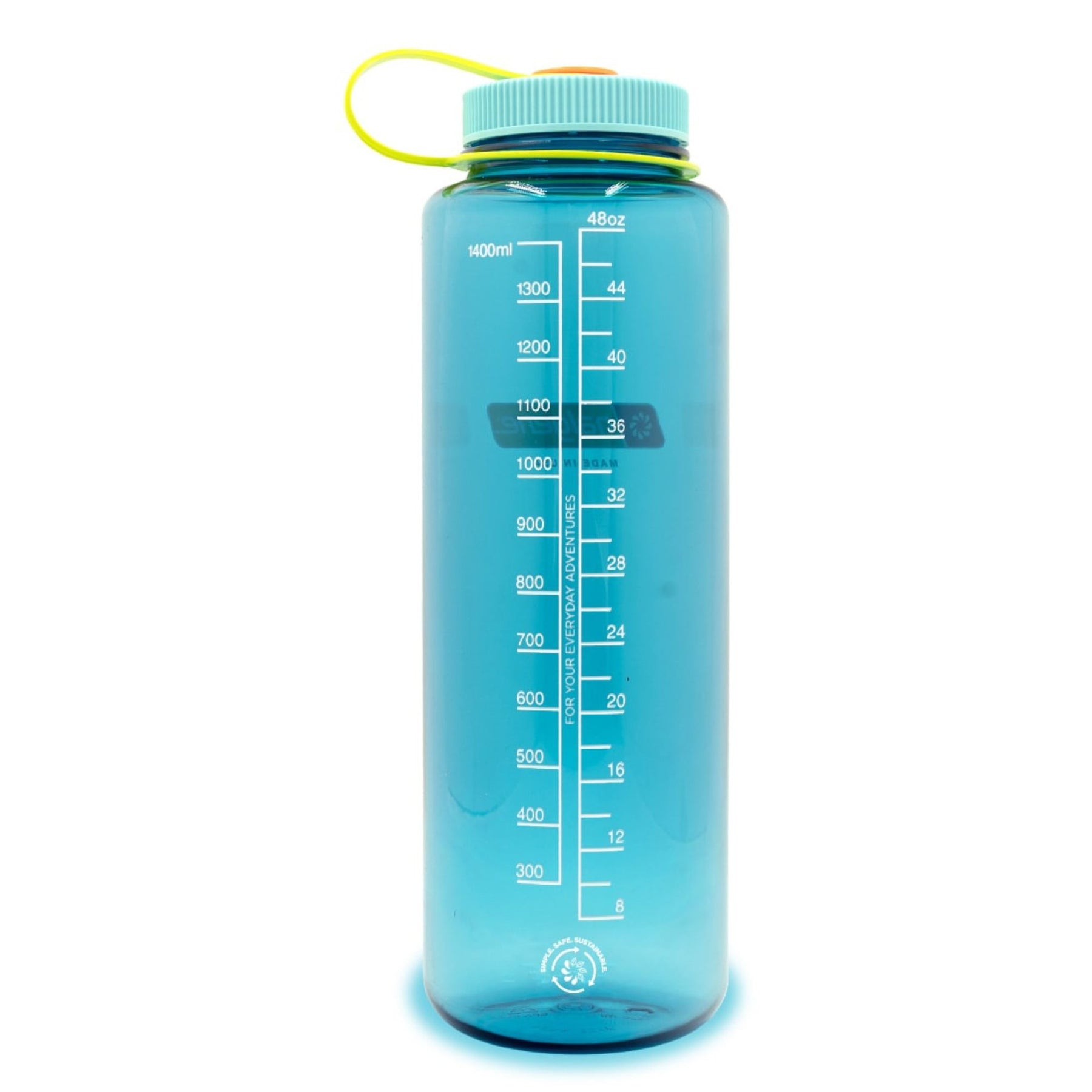 NALGENE | WIDE MOUTH SUSTAIN SILO BOTTLE Cerulean - Borraccia a bocca larga 1.42 L