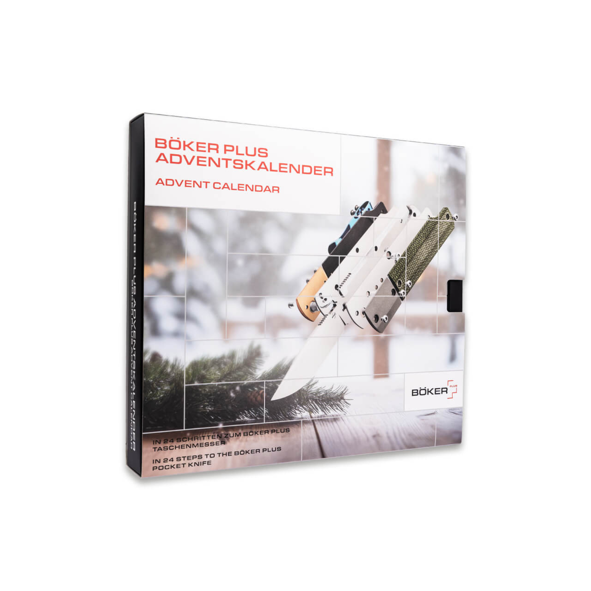 Böker Plus Adventskalender 2025 Cataclyst, calendario dell'avvento per coltelli, kit per costruire un coltello, idea regalo outdoor per appassionati Boker, SU BACKPACCO.IT
