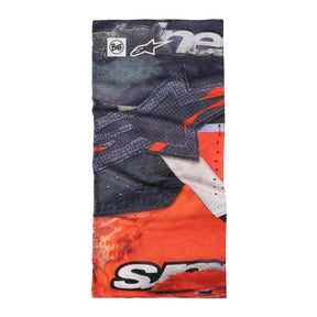 Buff Original EcoStretch Neckwear IGNITE BLACK scaldacollo tubolare multifunzione con protezione solare.