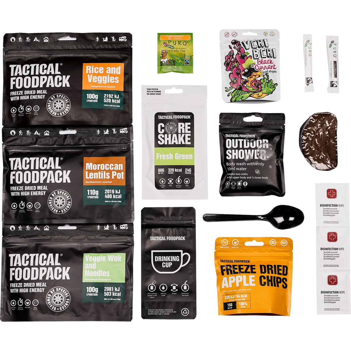 Tactical Foodpack | 3 Meal Ration VEGAN 594g