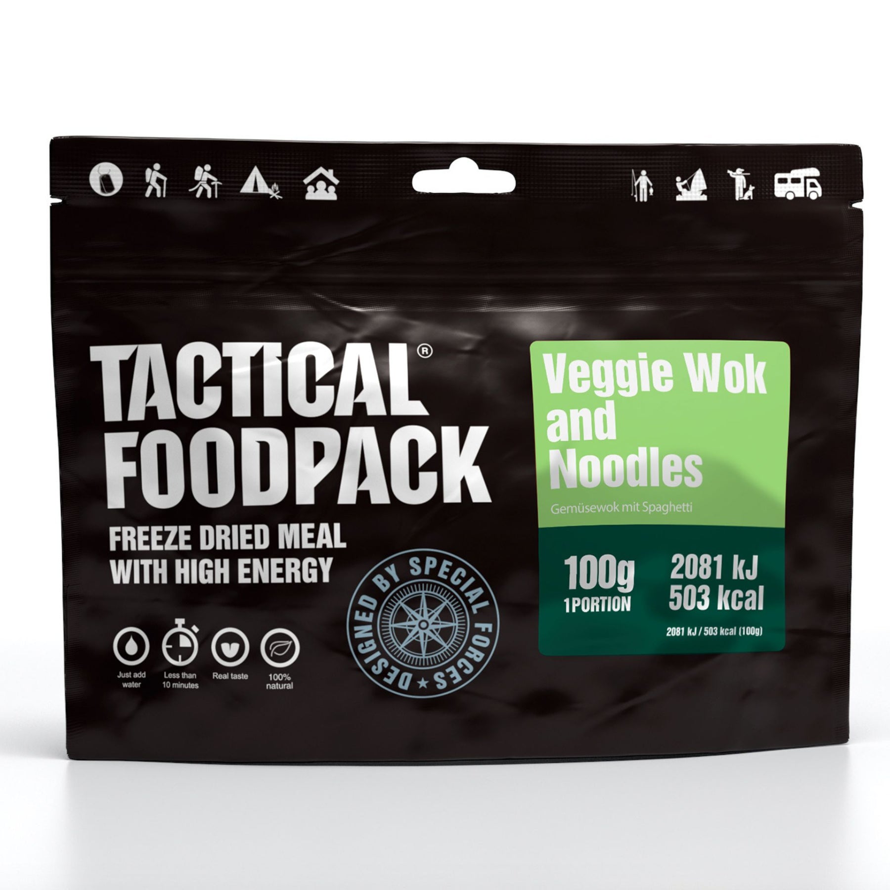 Tactical Foodpack | Veggie Wok and Noodles 100g - Noodles con verdure wok