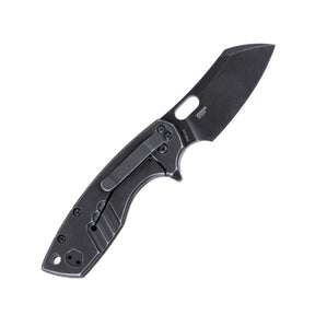 CRKT Pilar Large SS coltello chiudibile con lama sheepsfoot in acciaio 8Cr14MoV finitura stonewash, blocco frame lock e impugnatura in acciaio inox, ideale per EDC e utility outdoor.