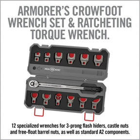 REAL AVID | MASTER - FIT 13 - PIECE AR15 CROWFOOT WRENCH SET - Chiave dinamometrica e set di chiavi - BackPacco - BP-REALAVID-AVMF13WS