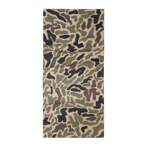 Buff Coolnet UV Neckwear BLAX KHAKI scaldacollo multifunzionale con protezione solare UPF 50+ ideale per attività all'aperto, corsa e trekking. Fascia elastica traspirante senza cuciture con logo visibile, perfetta per lo sport in estate.