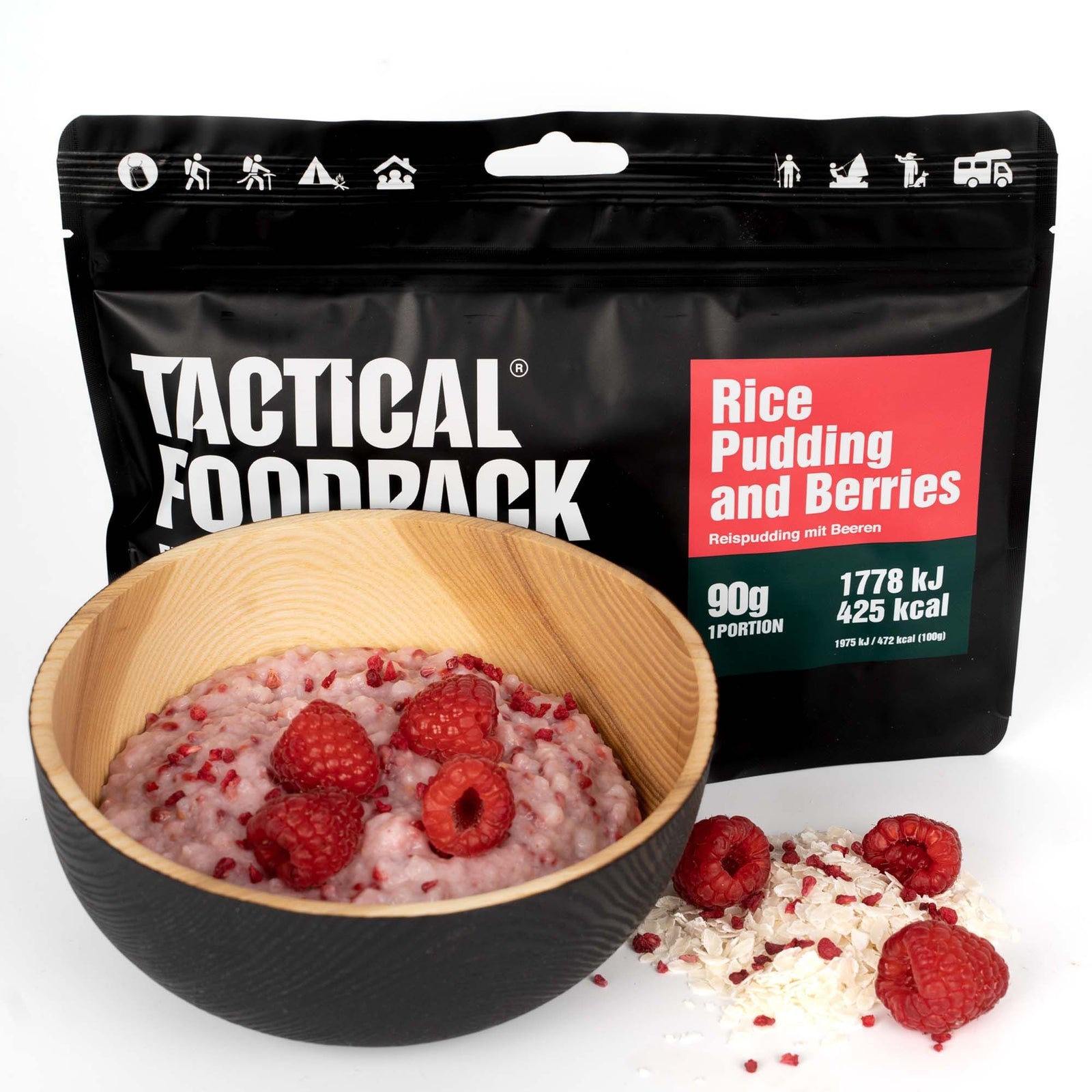 Tactical Foodpack | Rice Pudding and Berries 90g - Porridge riso e frutti di bosco