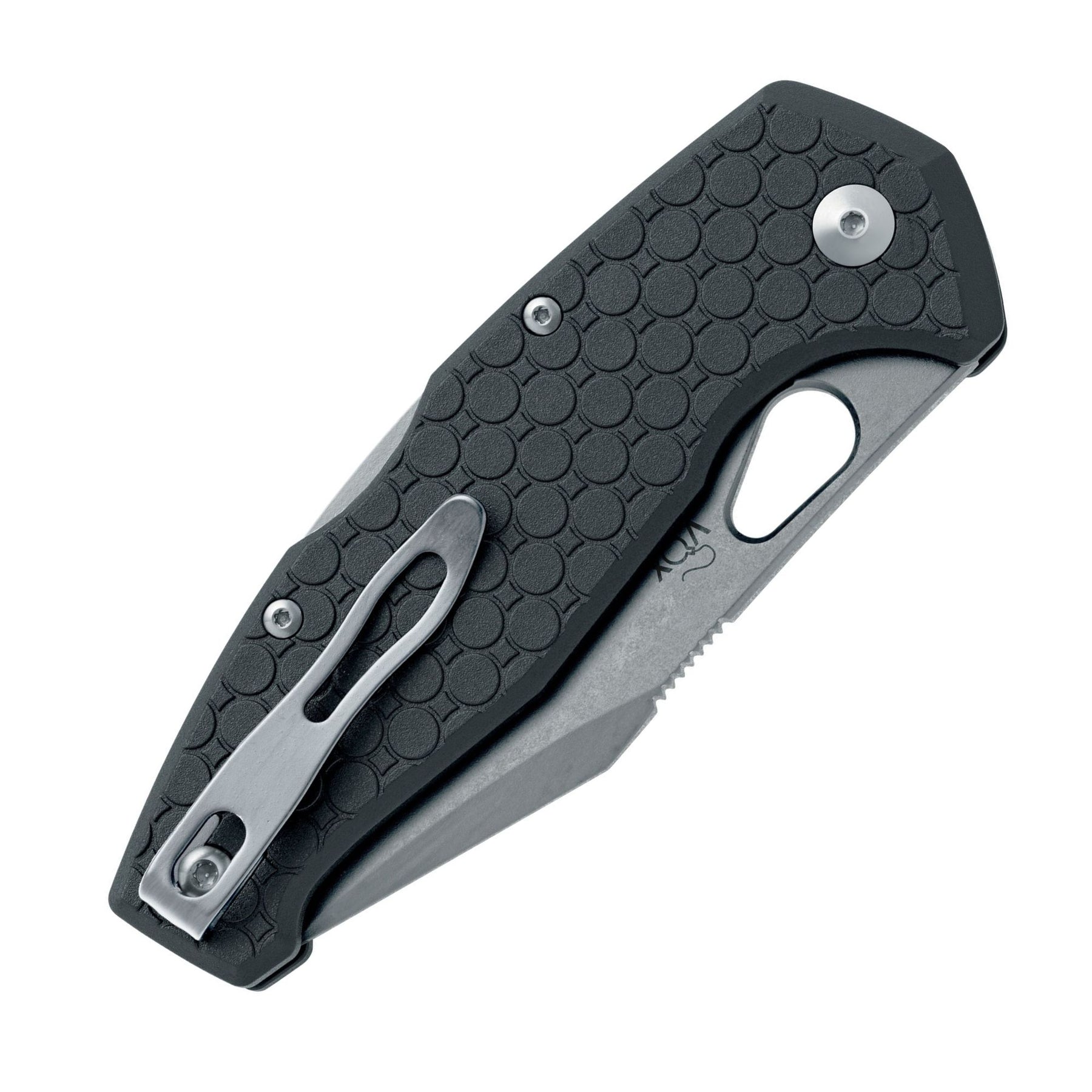 FOX KITA coltello chiudibile con lama liscia asola per apertura rapida a una mano e impugnatura con texture esagonale antiscivolo ideale per uso quotidiano EDC e attività outdoor