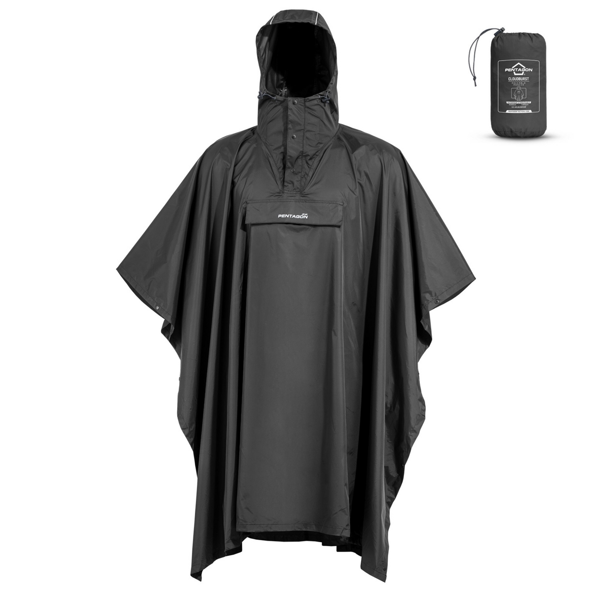 PENTAGON | CLOUDBURST PACKABLE RAIN PONCHO - Poncho