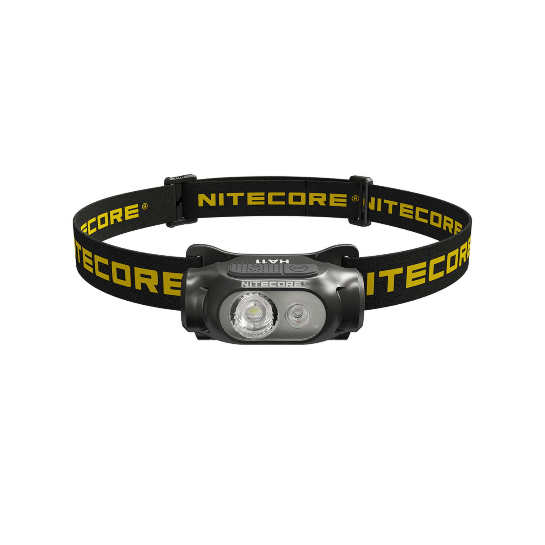 Nitecore HA11 Torcia frontale ultraleggera da 240 lumen con doppia sorgente luminosa bianca e rossa alimentata da una singola batteria AA o Li-Ion. ideale per trekking e trail running