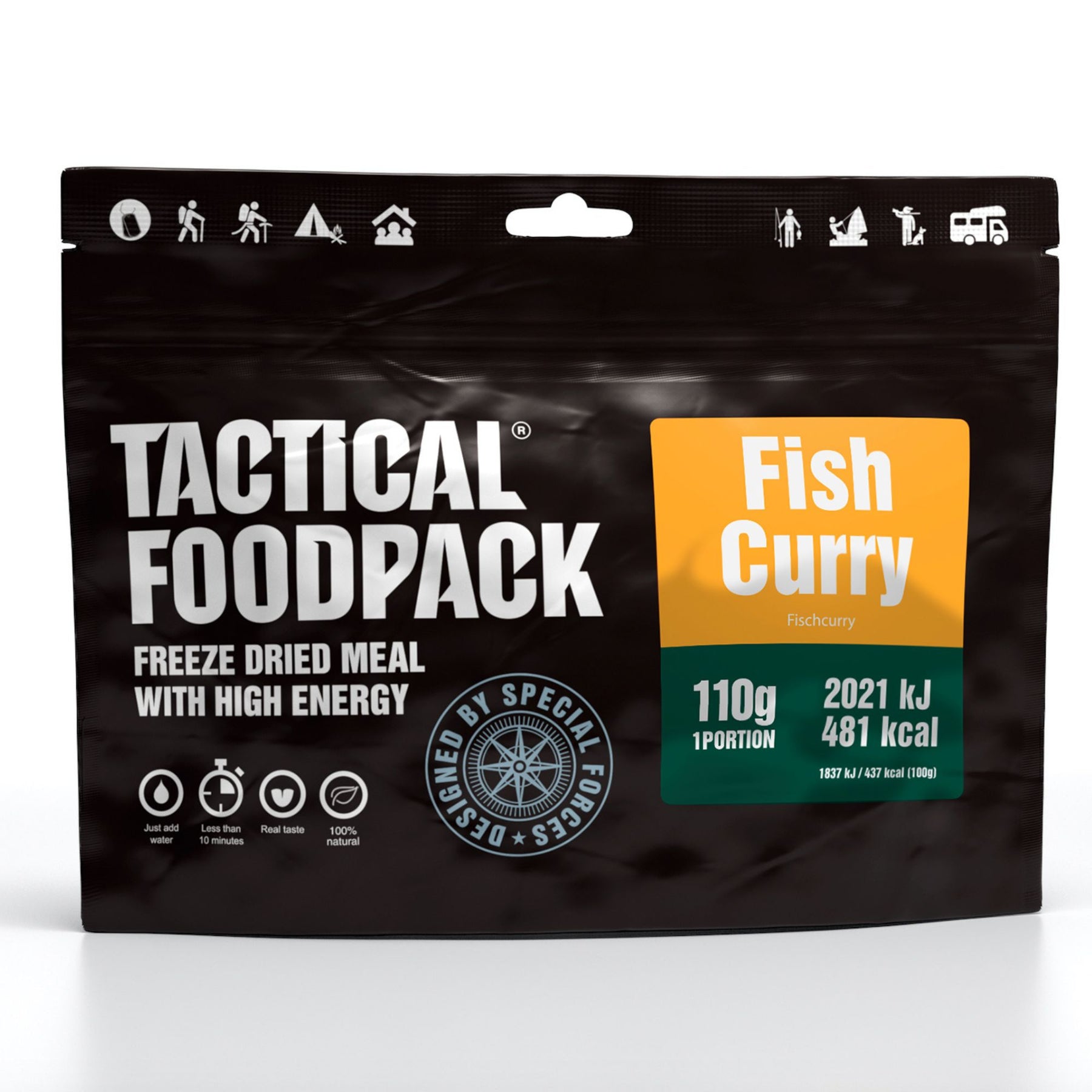 Tactical Foodpack | Fish Curry and Rice 110g - Riso con pesce al curry