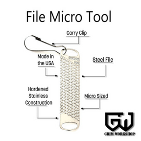 GRIM WORKSHOP | FILE MICRO TOOL - Portachiavi con lima