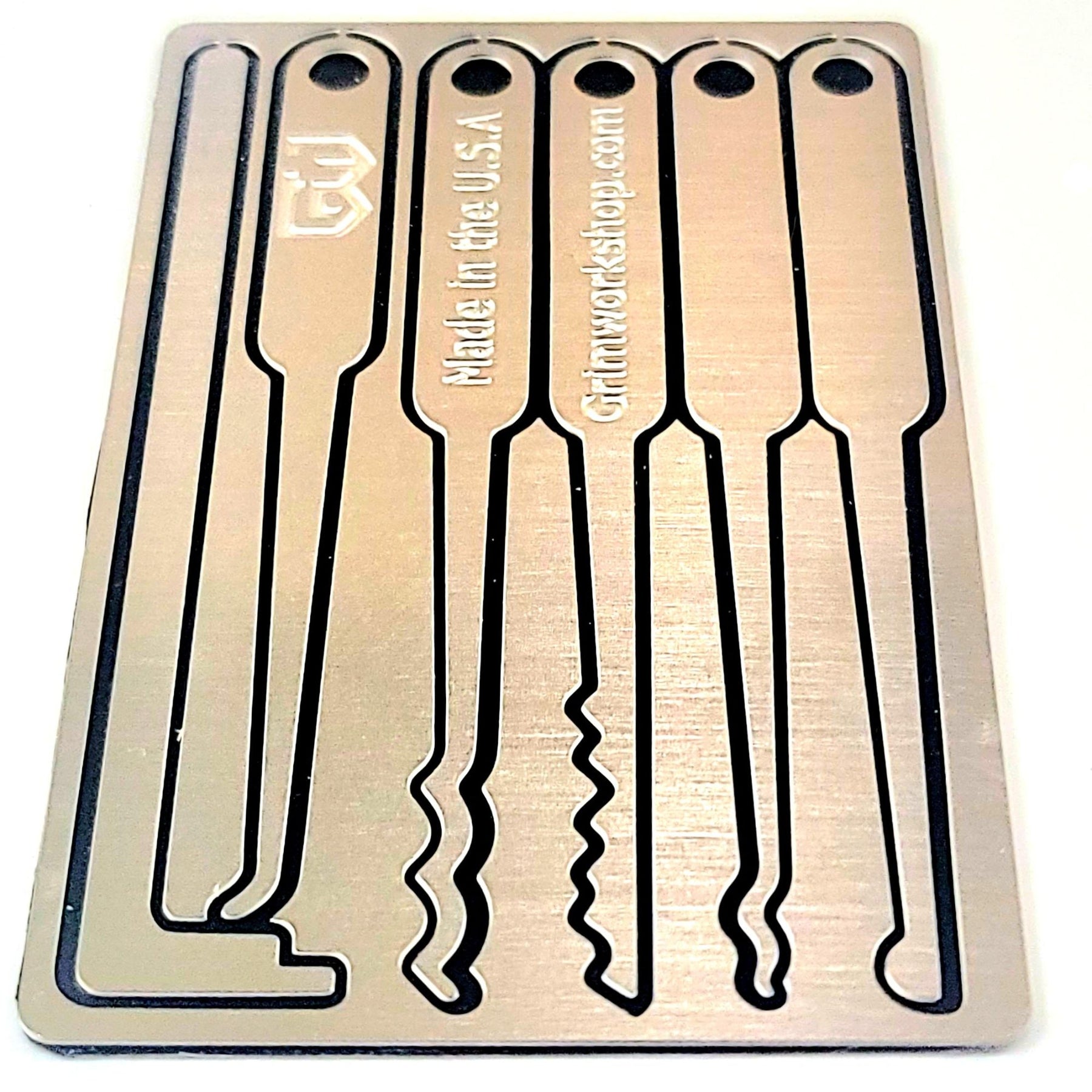 GRIM WORKSHOP | LOCK PICK CARD - Set di grimaldelli per portafoglio