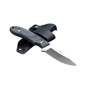 TRC Knives Kosmos coltello a lama fissa con guancette in micarta e fodero in kydex, ideale per outdoor e uso tattico.