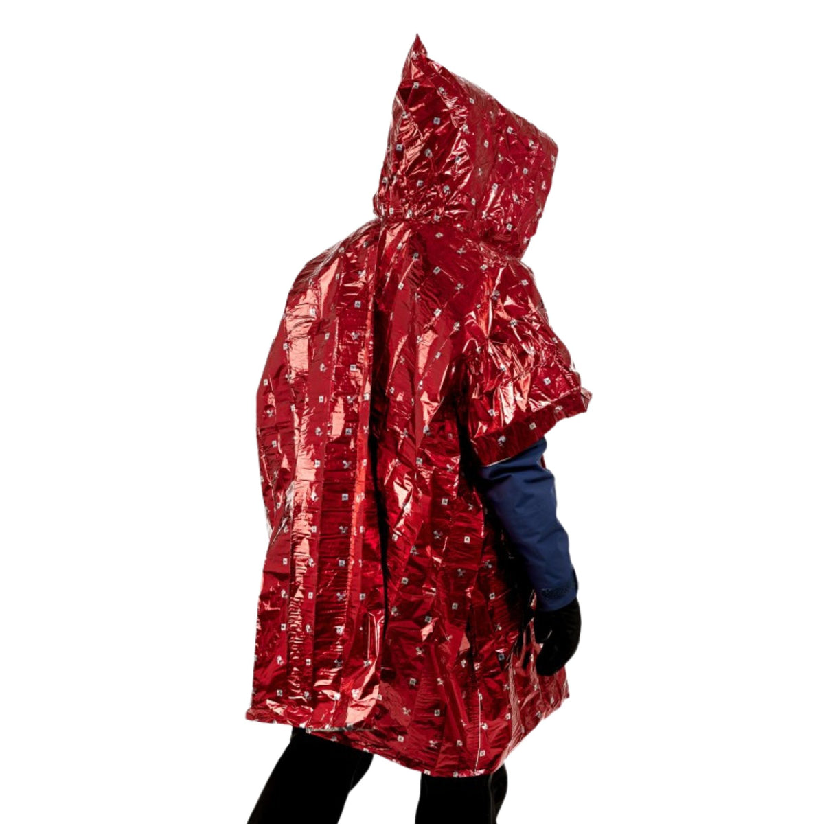 ARVA Emergency Poncho termico d'emergenza in materiale riflettente rosso. Protezione visibile e compatta per condizioni meteo estreme, ideale per escursioni e survival, su backpacco.it