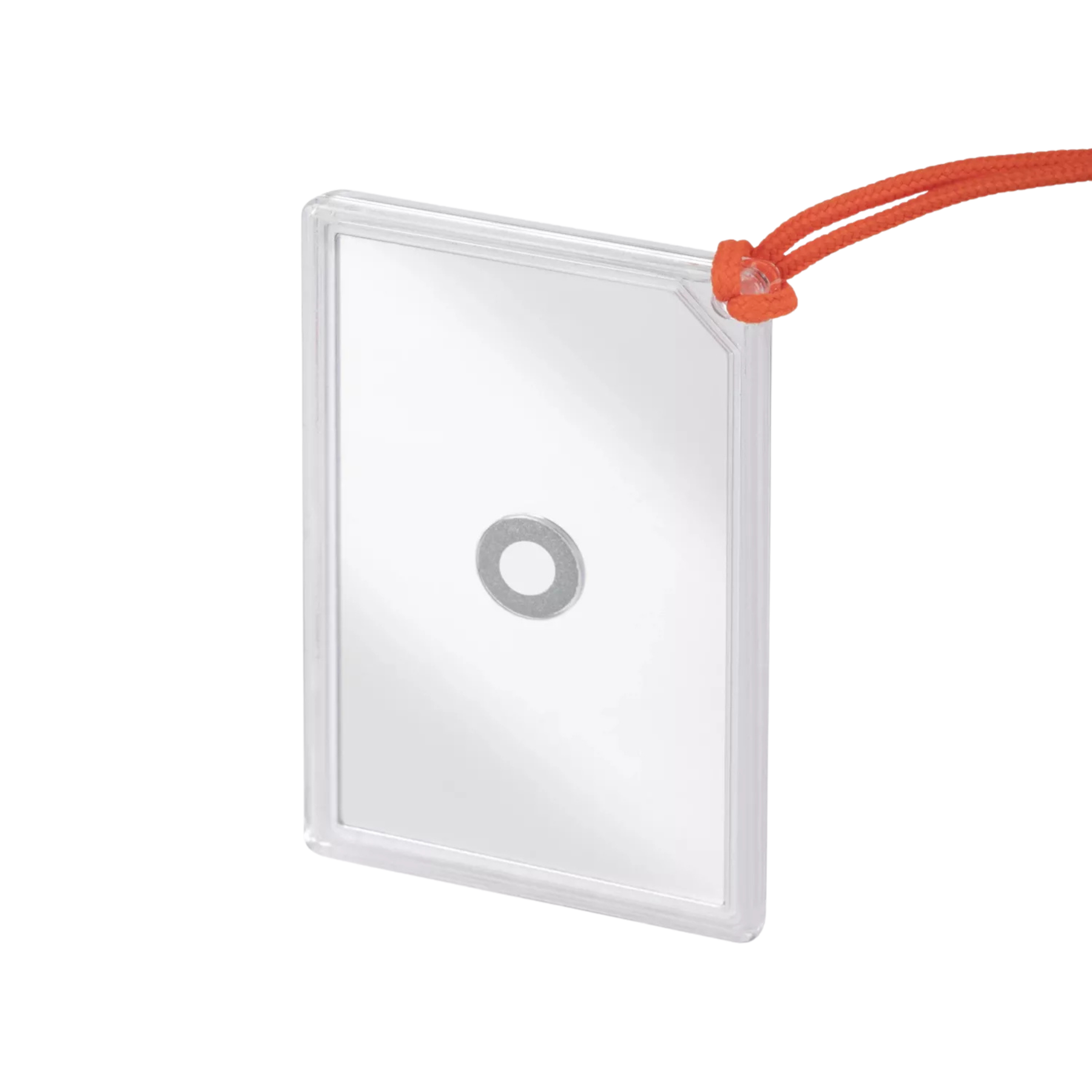 Eliografo da sopravvivenza Helikon-Tex Signal Mirror, specchio per segnalazione di emergenza con mirino integrato, bussola a bottone sul fondo e istruzioni stampate, cordino arancione per il trasporto