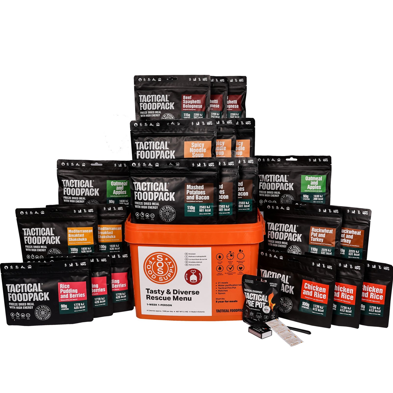 Tactical Foodpack | SOS With Meat 2100g - Menù con carne
