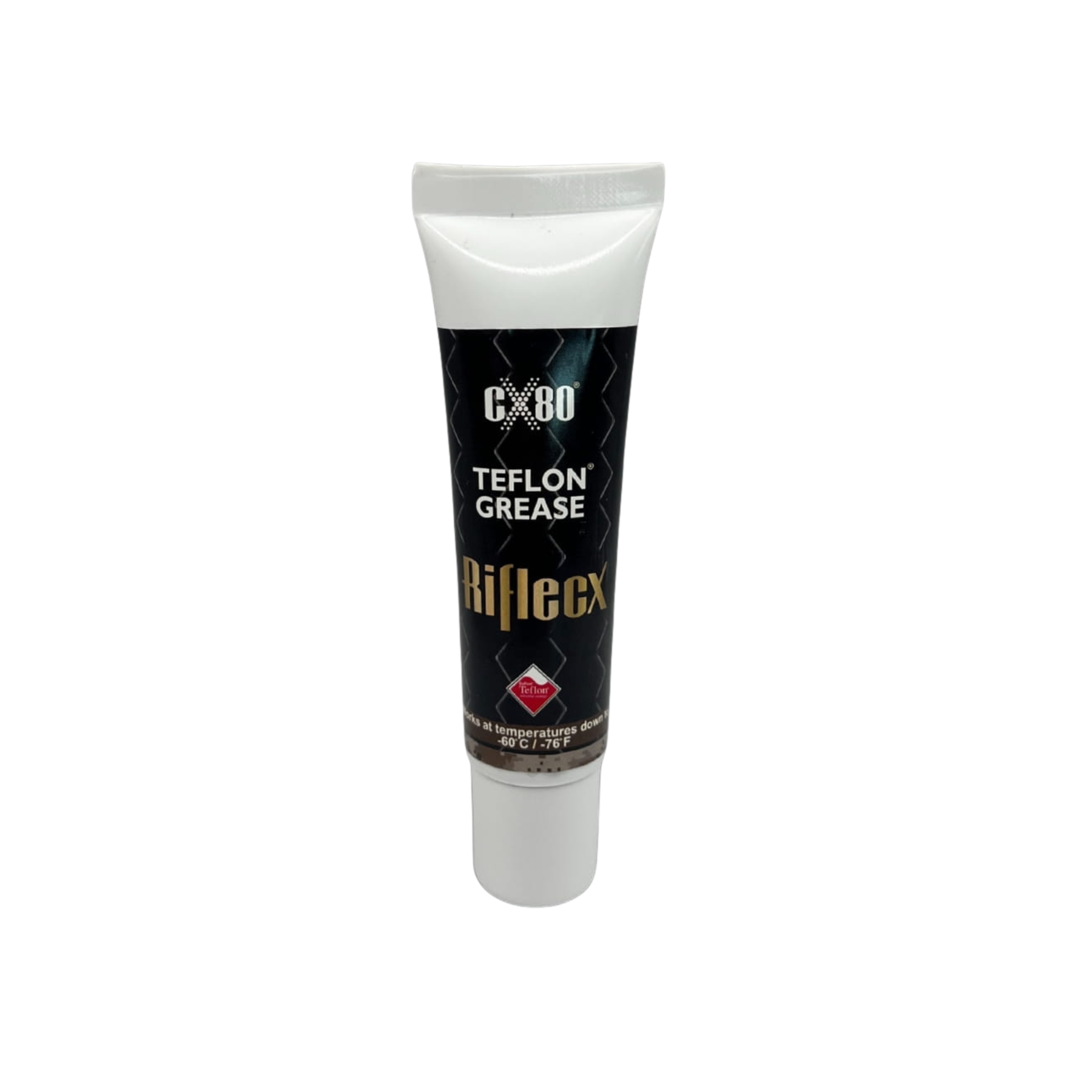 RiflecX CX80 Teflon Grease, grasso lubrificante al Teflon in vasetto e tubetto, ad alta resistenza per armi e ingranaggi, funziona a temperature fino a -60°, grasso per armaioli, su backpacco.it