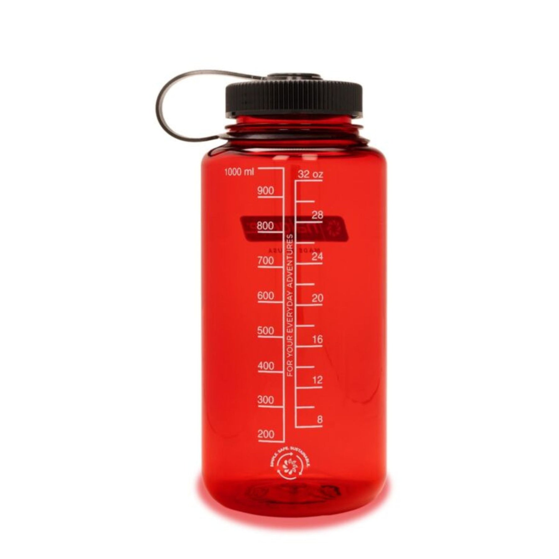 NALGENE | WIDE MOUTH SUSTAIN WATER BOTTLE Red - Borraccia a bocca larga 0.94 L