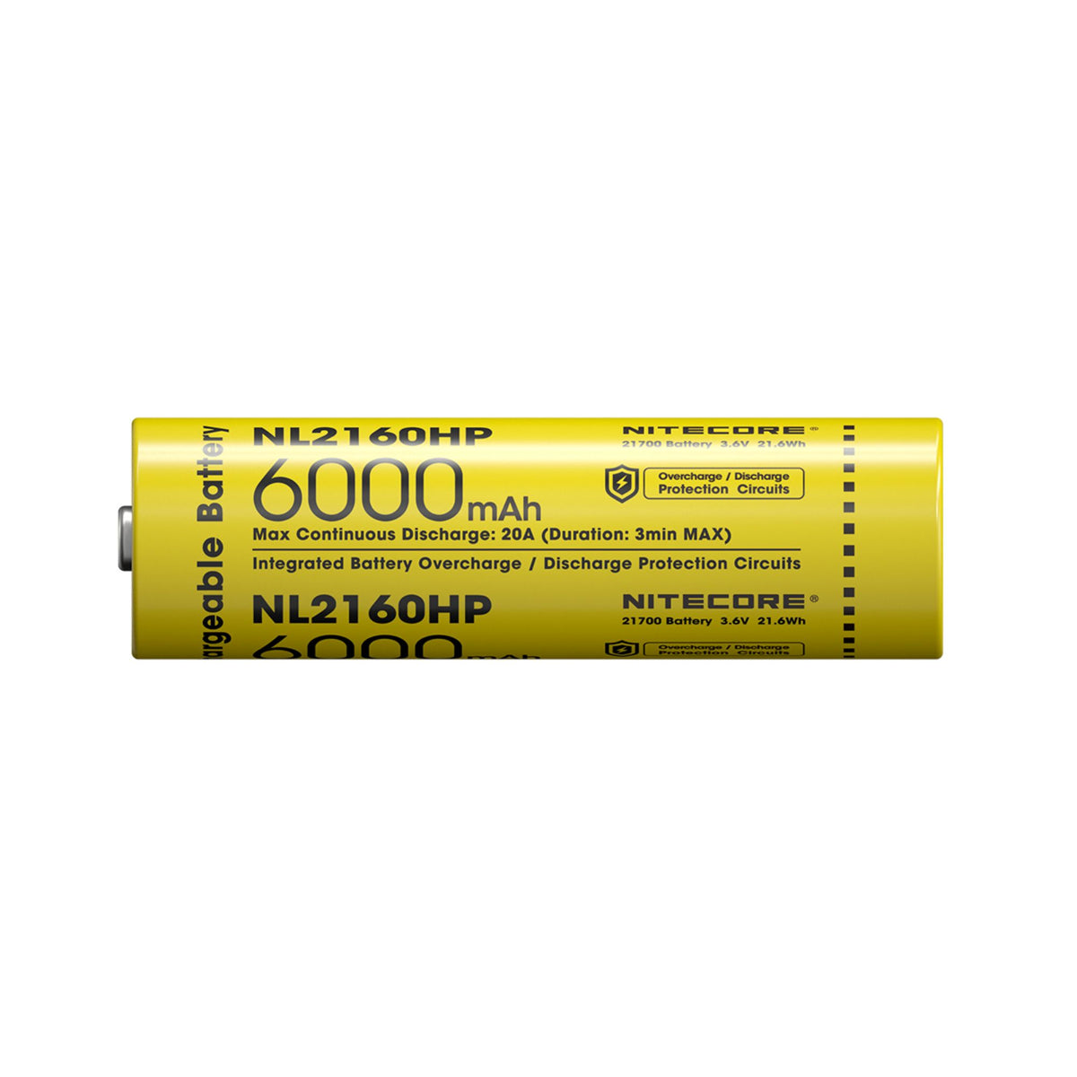 NITECORE | NL2160HP - Batteria Li-ion 21700 da 6000 mAh