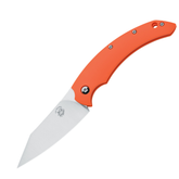 Coltello chiudibile Fox Slim Dragontac Piemontes con lama in acciaio, disponibile con manico in legno scuro (Ziricote) e manico in FRN arancione per alta visibilità, design compatto per EDC