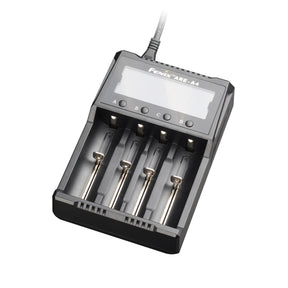 Fenix ARE-A4 caricabatterie intelligente a 4 slot indipendenti con display LCD per il monitoraggio della ricarica