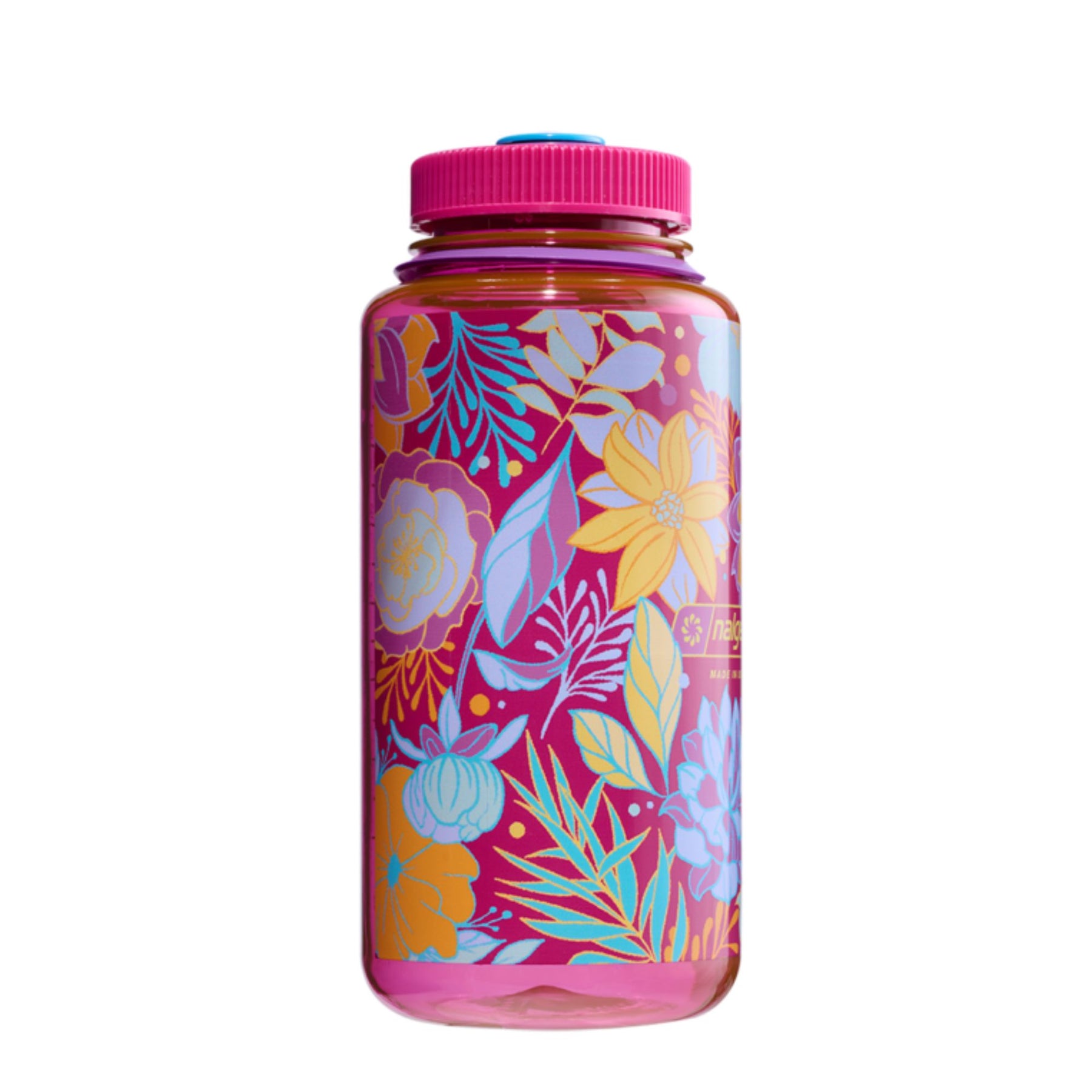 NALGENE | WIDE MOUTH PSYCHEDELIC BOTANICAL PRINT Florals- Borraccia a bocca larga 0.94 L edizione limitata