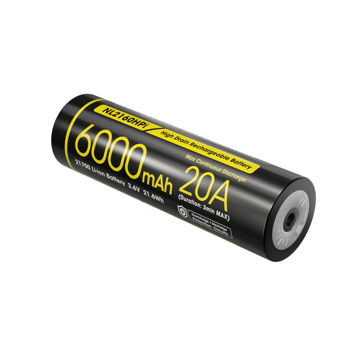 NITECORE | NL2160HPi - Batteria Li-ion 21700 da 6000 mAh