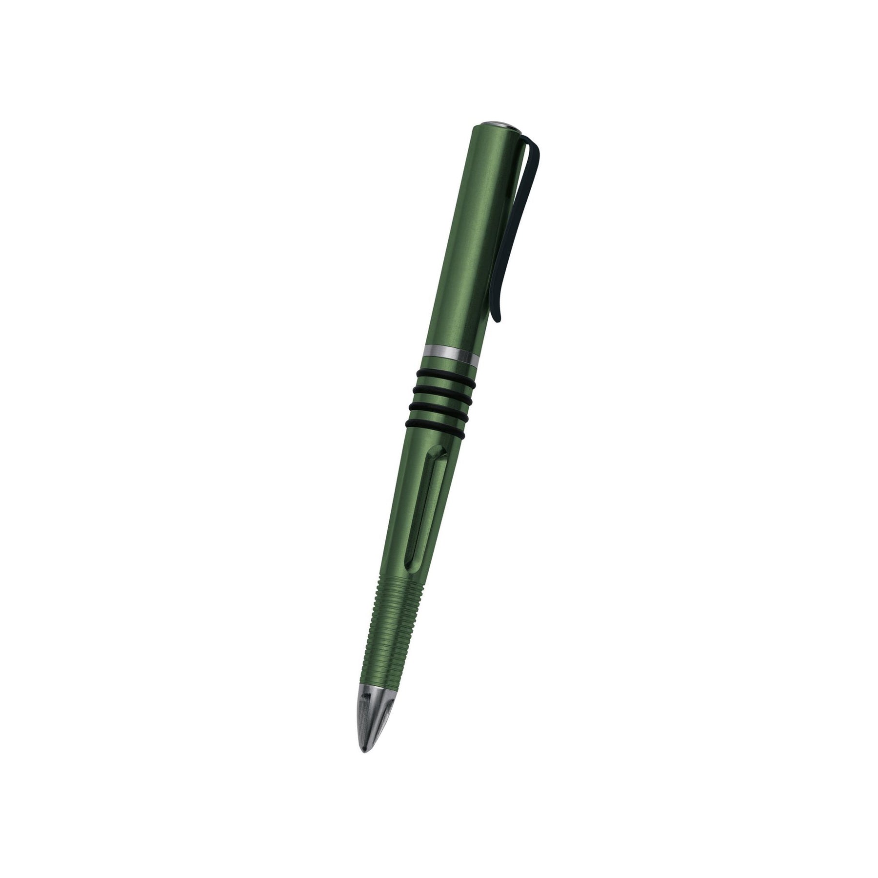 Fox Knives Tactical Pen penna tattica con corpo in metallo, impugnatura testurizzata antiscivolo, clip da tasca e puntale di precisione