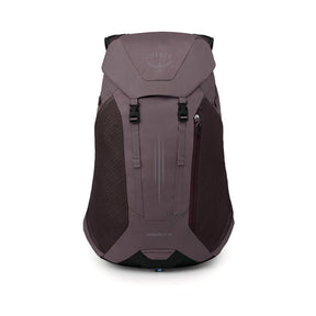 Osprey Hikelite LT 30 Zaino da 30 L ultraleggero da trekking ed escursionismo con schienale ventilato AirSpeed, tasche laterali in rete elasticizzata, spallacci ergonomici e chiusura a cappuccio con fibbie per outdoor su sfondo bianco.