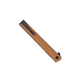 CRKT CEO Flipper 7097DK coltello chiudibile compatto ed elegante con apertura flipper su cuscinetti a sfera IKBS, lama affilata e profilo sottile stile penna da taschino, perfetto per porto quotidiano EDC e outdoor.