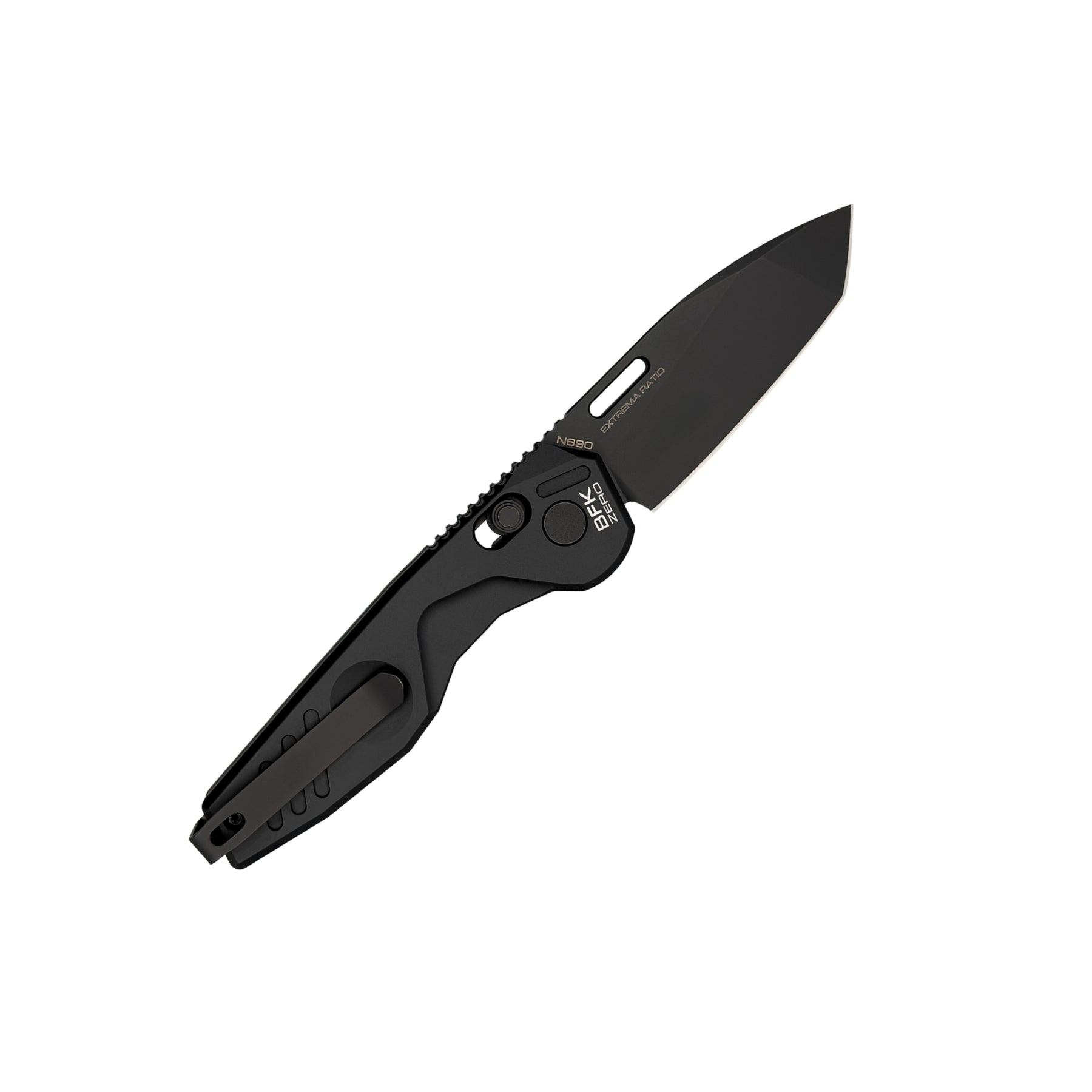 Extrema Ratio BFK ZERO coltello chiudibile tattico ed EDC con lama tanto, foro per apertura rapida, blocco di sicurezza e impugnatura ergonomica