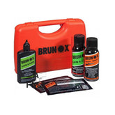 Brunox Gun Care Box kit di manutenzione armi con valigetta rigida panni protettivi antiruggine in viscosa flacone Lub & Cor e spray lubrificante per la pulizia e protezione di pistole e fucili