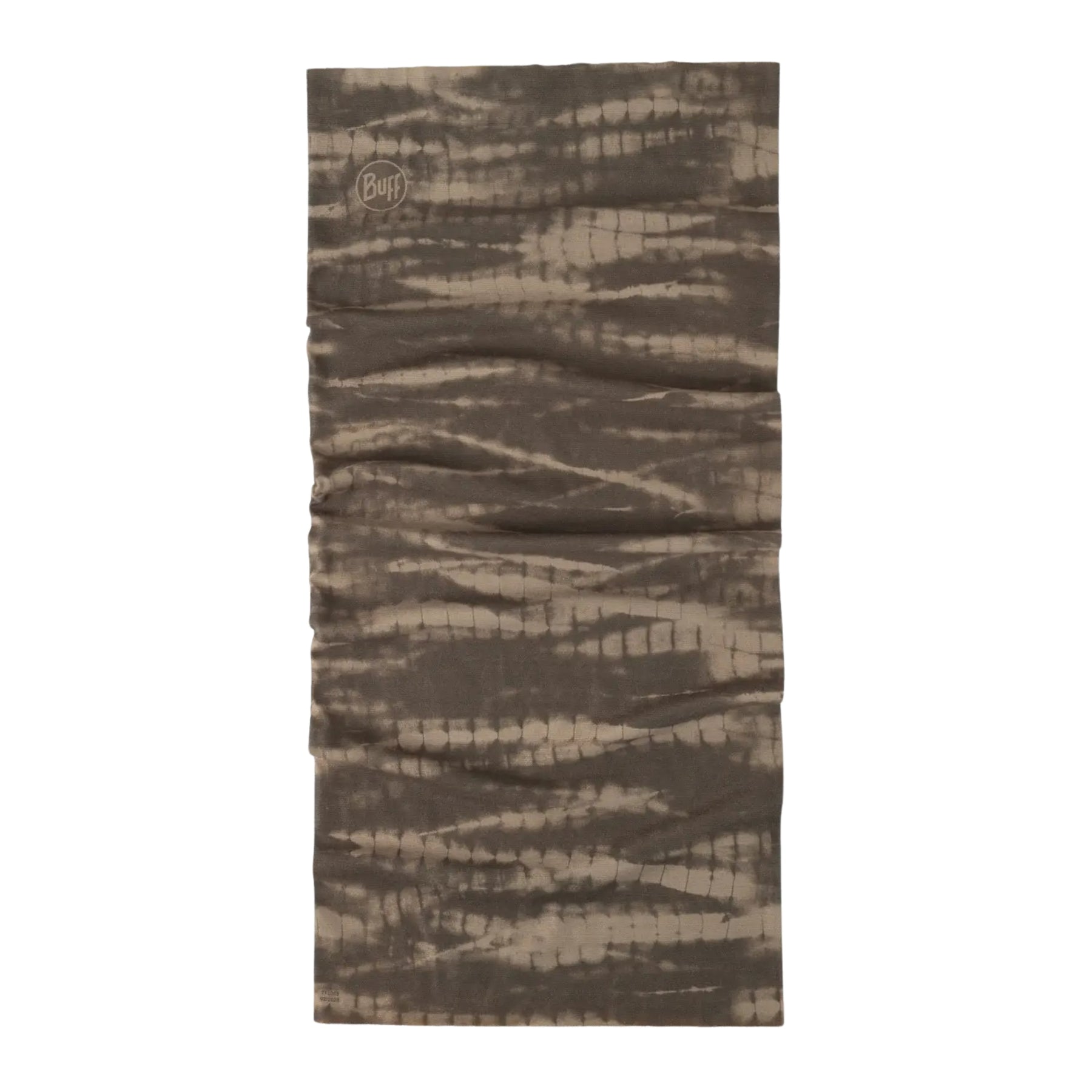 Buff Coolnet UV Neckwear Insect Shield Gevin Tundra Khaki scaldacollo multifunzionale repellente per insetti con protezione solare UPF 50+. Fascia elastica traspirante senza cuciture con logo visibile, ideale per trekking e attività all'aperto.