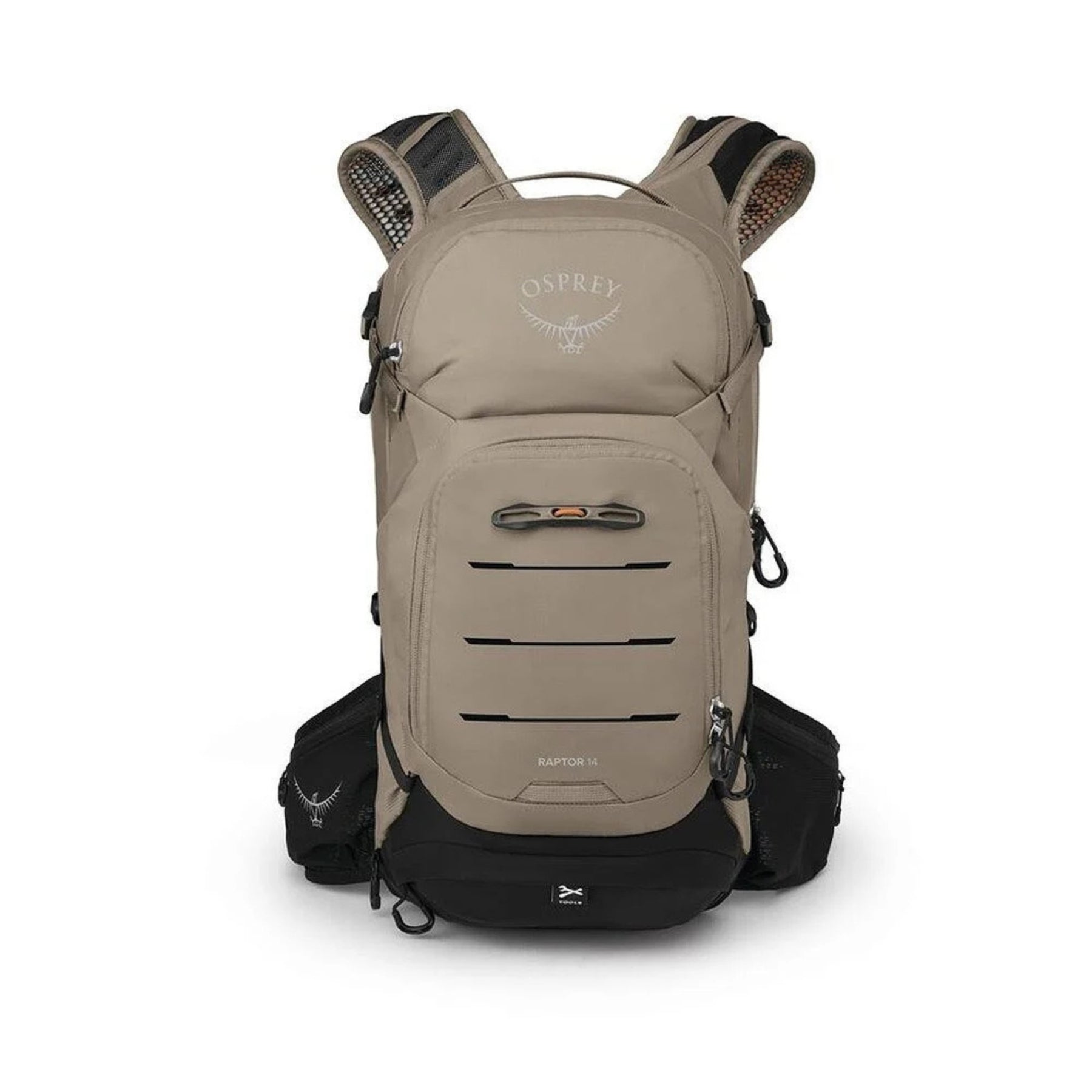 Osprey Raptor 14 zaino da ciclismo e mountain bike da 14 litri con pannello posteriore ventilato AirScape, attacco esterno per casco LidLock, scomparto per sacca idrica e sistema portattrezzi ToolWrap integrato per massima stabilità durante le uscite outdoor.